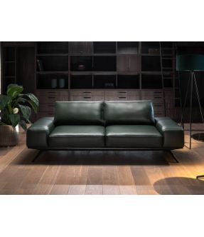 Leather/Fabric 3 Seater Sofa With Optional Extensible Seats - Figaro Uno